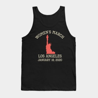 Women's March January 18, 2020 Feminist Los Angeles Tank Top